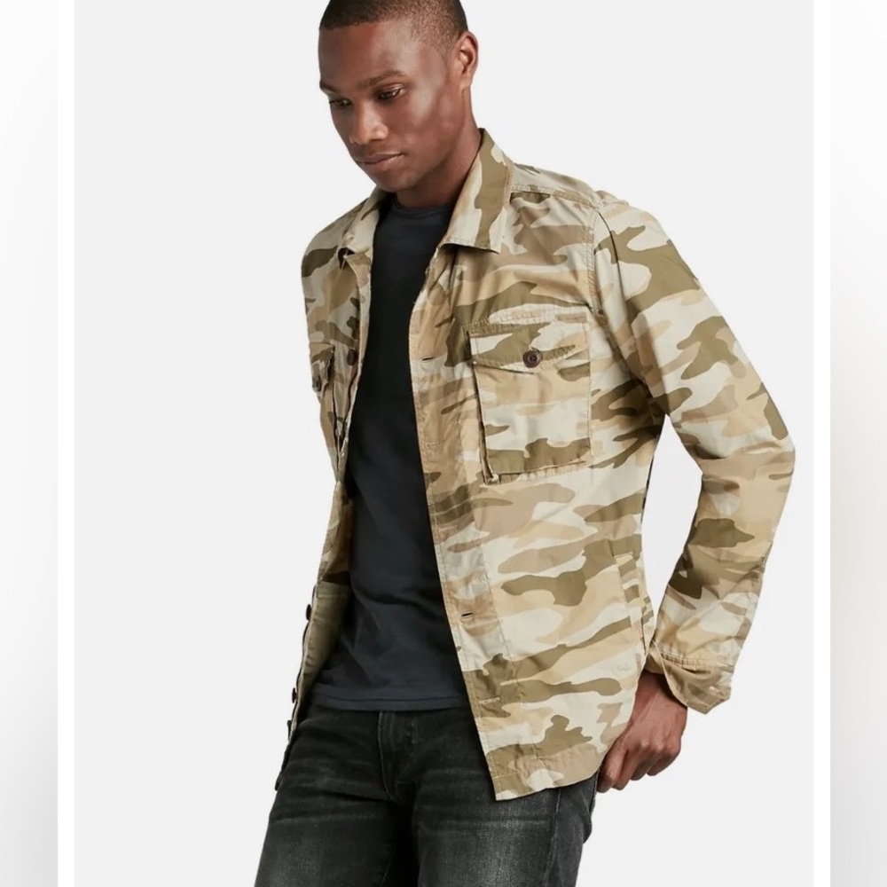 Lucky Brand Men’s Lightweight Camo Utility Jacket